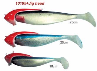saltwater jig -Jigging jig with shad body