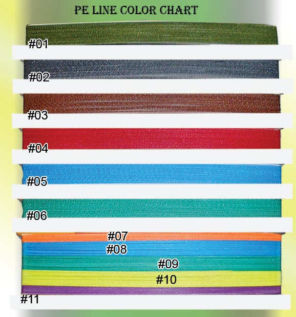 Osprey fishing line- PE braided line. 4 & 8 strands braided line in various  color. Multi color band available.