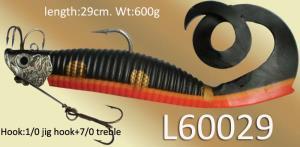 Osprey Saltwater jigs fitted with skirt and shad body. 100-300g Saltwater  jigs with soft plastic body.