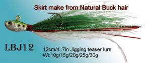 hook rigs-jig head  rigged with buck tail hair