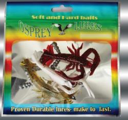Soft gel Crayfish rig. Cray fish rig packed in ALu foil- 3 models of crayfish rig per pack Soft gel Crayfish rig. Cray fish rig packed in ALu foil- 3 models of crayfish rig per pack
