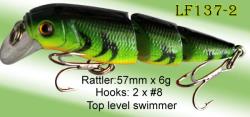 Split body crankbait  3 sections- top level swimmer