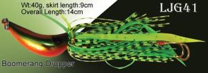 Dropper jig with spinner bait or squid skirt ljg41