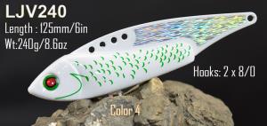 Osprey Vibe lures for jigging. 240g Deepwater vibe lure
