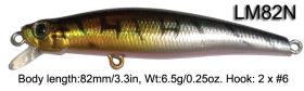 LM82N-Darting minnow wobbler