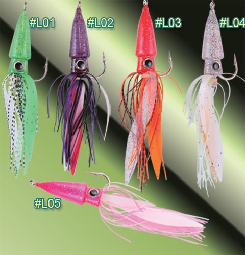 Osprey soft baits. Soft gel or soft plastic prawns. krill, fish,squids and  cuttlefish.