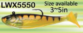 Soft body swimbait. Swimbaits make from soft Plastic PVC. Swimbaits from 2-5in