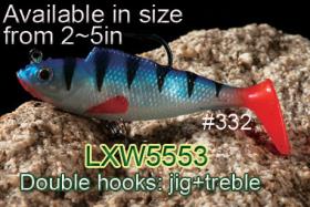 Osprey Soft body swimbaits. Swimbaits with treble and jig hooks. Swimbaits from 2-4in 