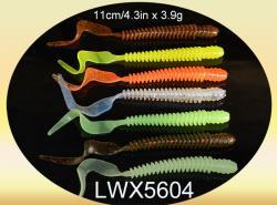 Osprey soft baits - 10cm curly worm with rib body