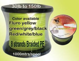 Osprey PE braided line. Braided line in 4 Or 8 strands Osprey PE braided line. Braided line in 4 Or 8 strands