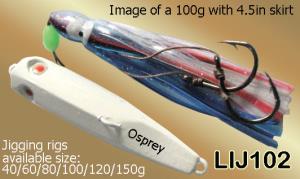 Osprey Jigging dropper diver jig with squid skirt-102