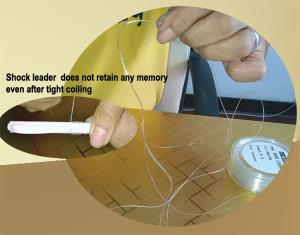 Soft low memory mono filament shock leader line