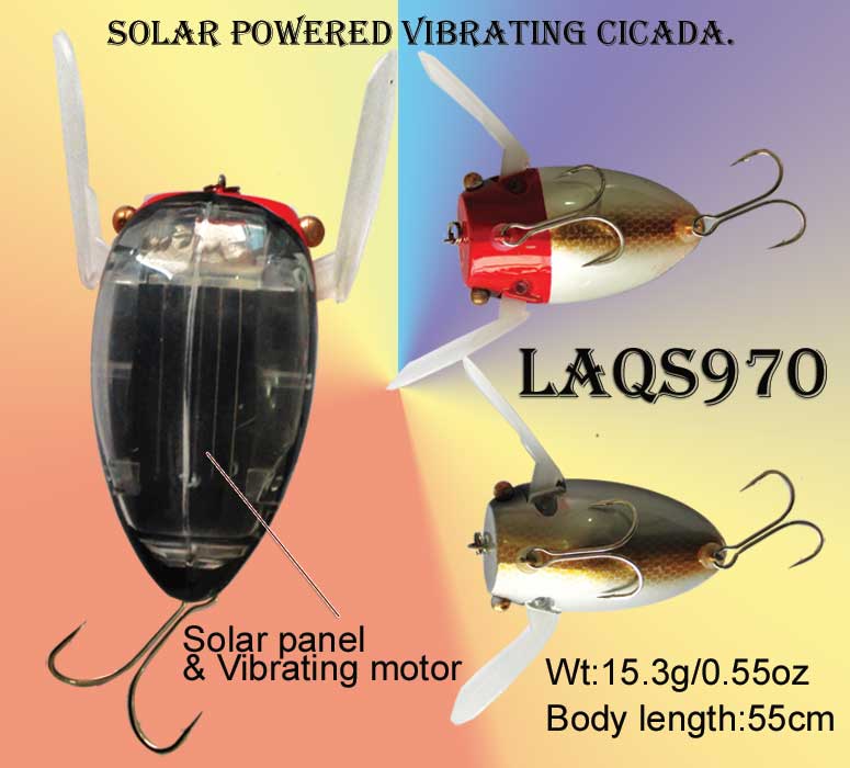 Osprey SOLAR powered vibrating crankbaits. Vibrations created mimic a  struggling insects