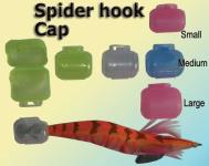 hook caps. Spider hook cap. Cap to enclosed squid jig's spider hook